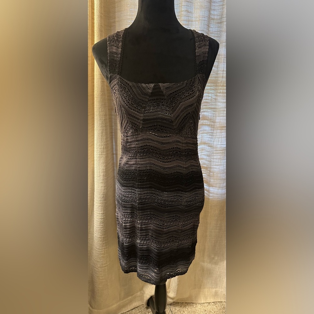Free People Elegant Black Lace Dress